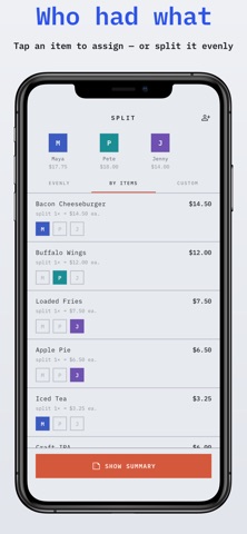 Tiko: Split Bill & Tip Calc Screenshot 4 of 6