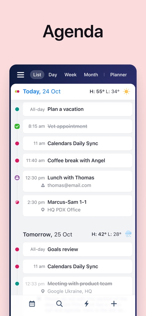 Calendars: Schedule Planner - Tages-Agenda