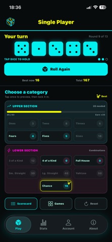 Yahtzee Hub! Screenshot 1 of 5