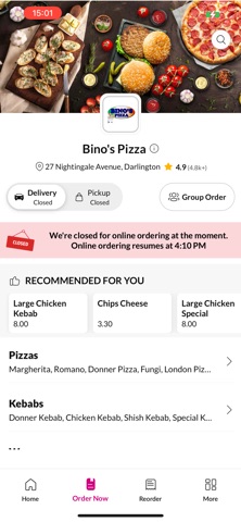 Bino's Pizza Screenshot 2 of 4