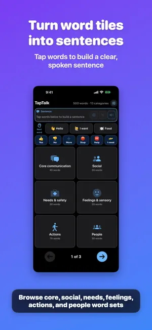 TapTalk - Non Verbal Comms screenshot 1