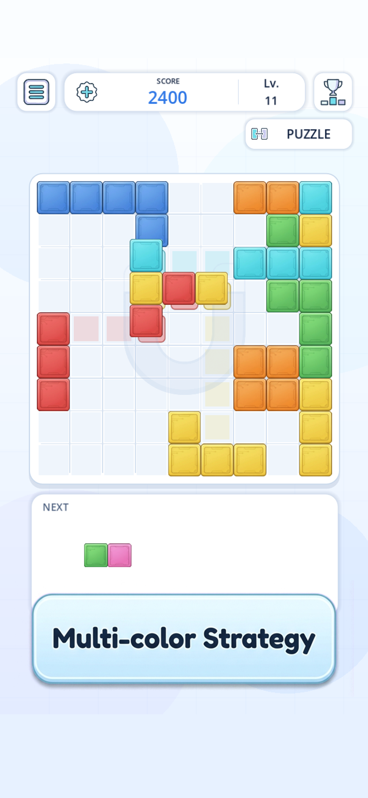 Mag Blocks Puzzle Game
