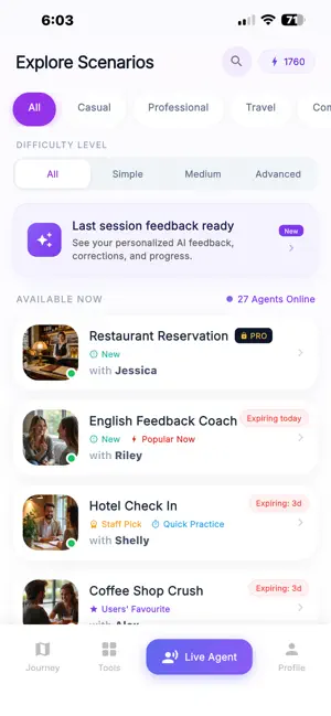 Spikato - Live English Tutor screenshot 2
