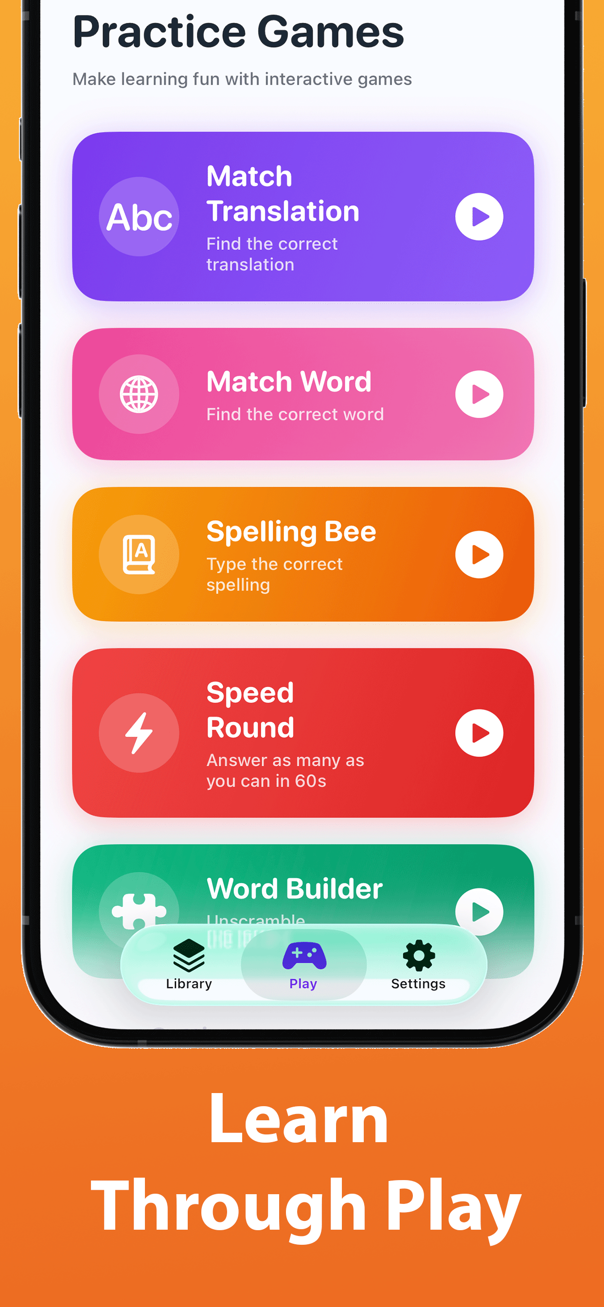 MemLingo: Vocabulary Builder