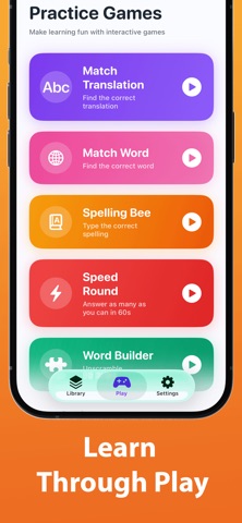 MemLingo: Vocabulary Builder iPhone screenshot