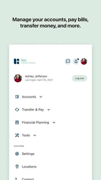 LOC Mobile Screenshot