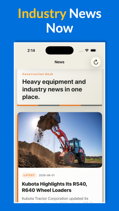 Construction Equipment Guide screenshot