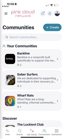 Pink Cloud Network iPhone screenshot