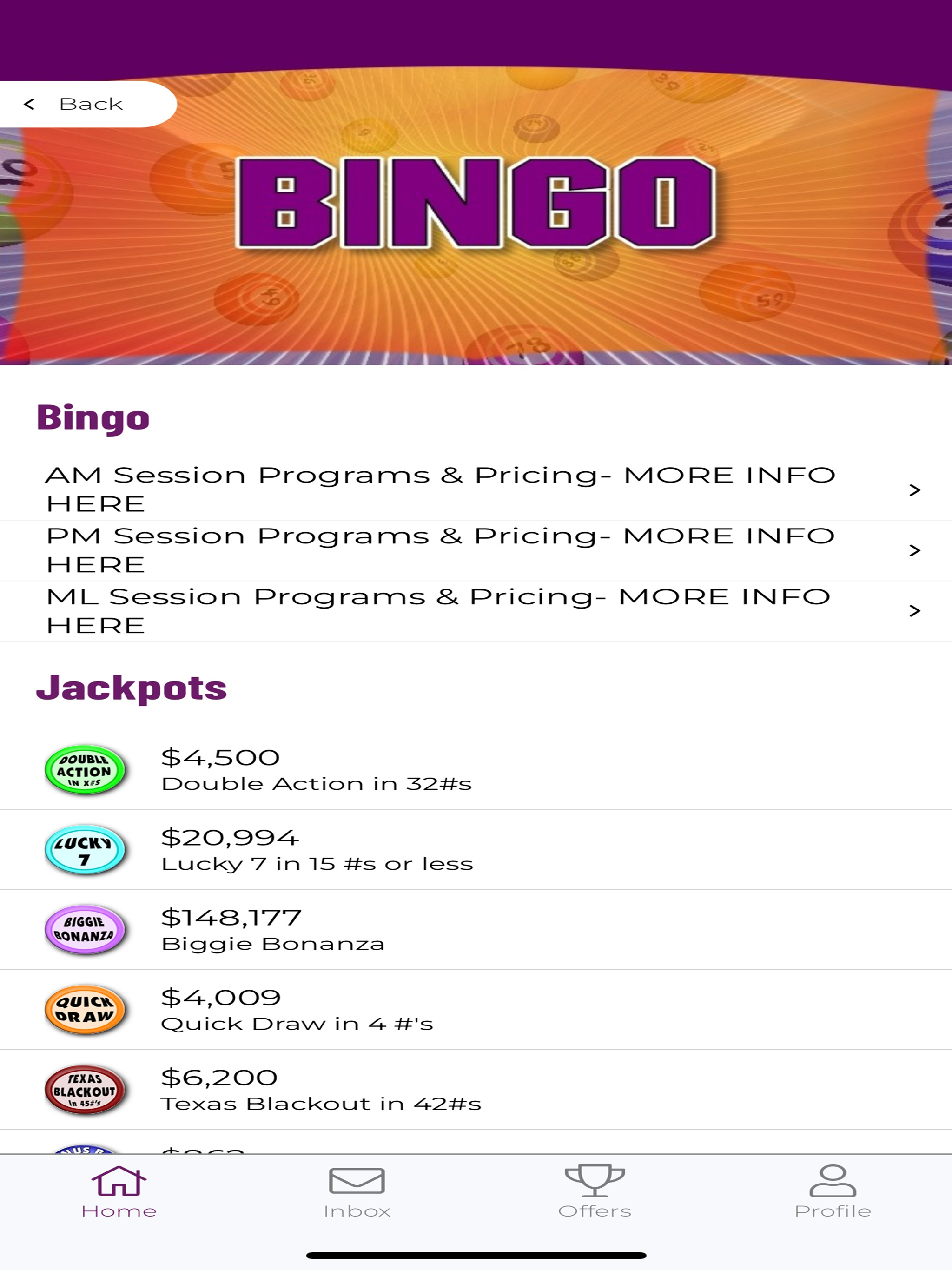 BJ's Bingo & Gaming screenshot 9