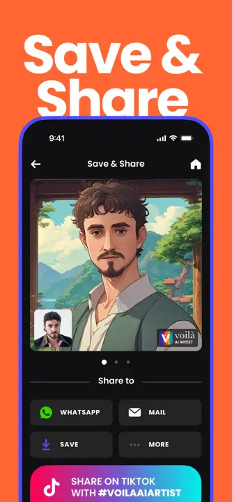 Voilà AI Artist Cartoon Filter: Screenshot 6 von 8