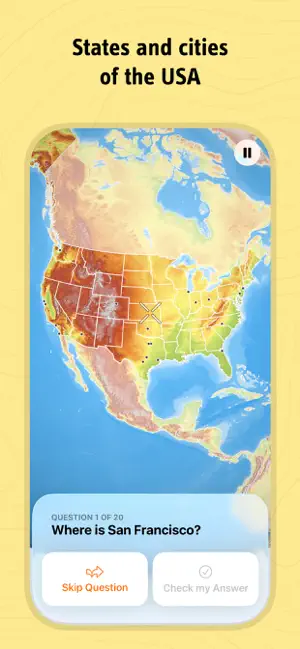 geotrainer: Geography Map Quiz screenshot 3