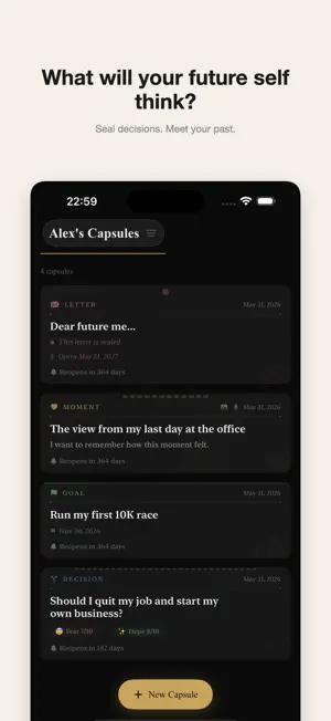 PersonalCapsule Time Capsule screenshot 1