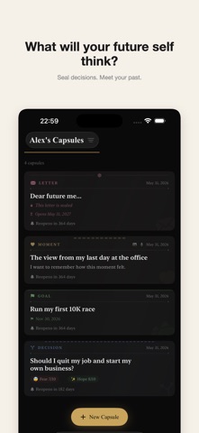 PersonalCapsule Time Capsule Screenshot 1 of 5
