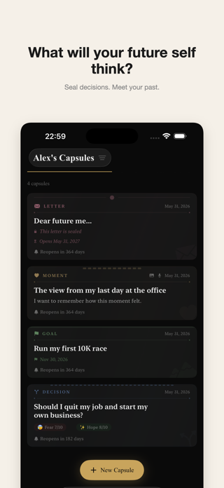 PersonalCapsule — Journal Screenshot 1 of 5