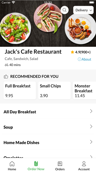 Jack's Cafe Restaurant Screenshot