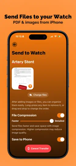 Captura de pantalla de Archivo PDF Watch - HandyFiles en iPhone 1