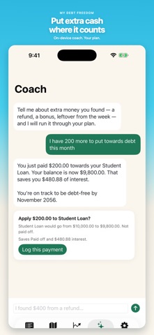 My Debt Freedom iPhone screenshot
