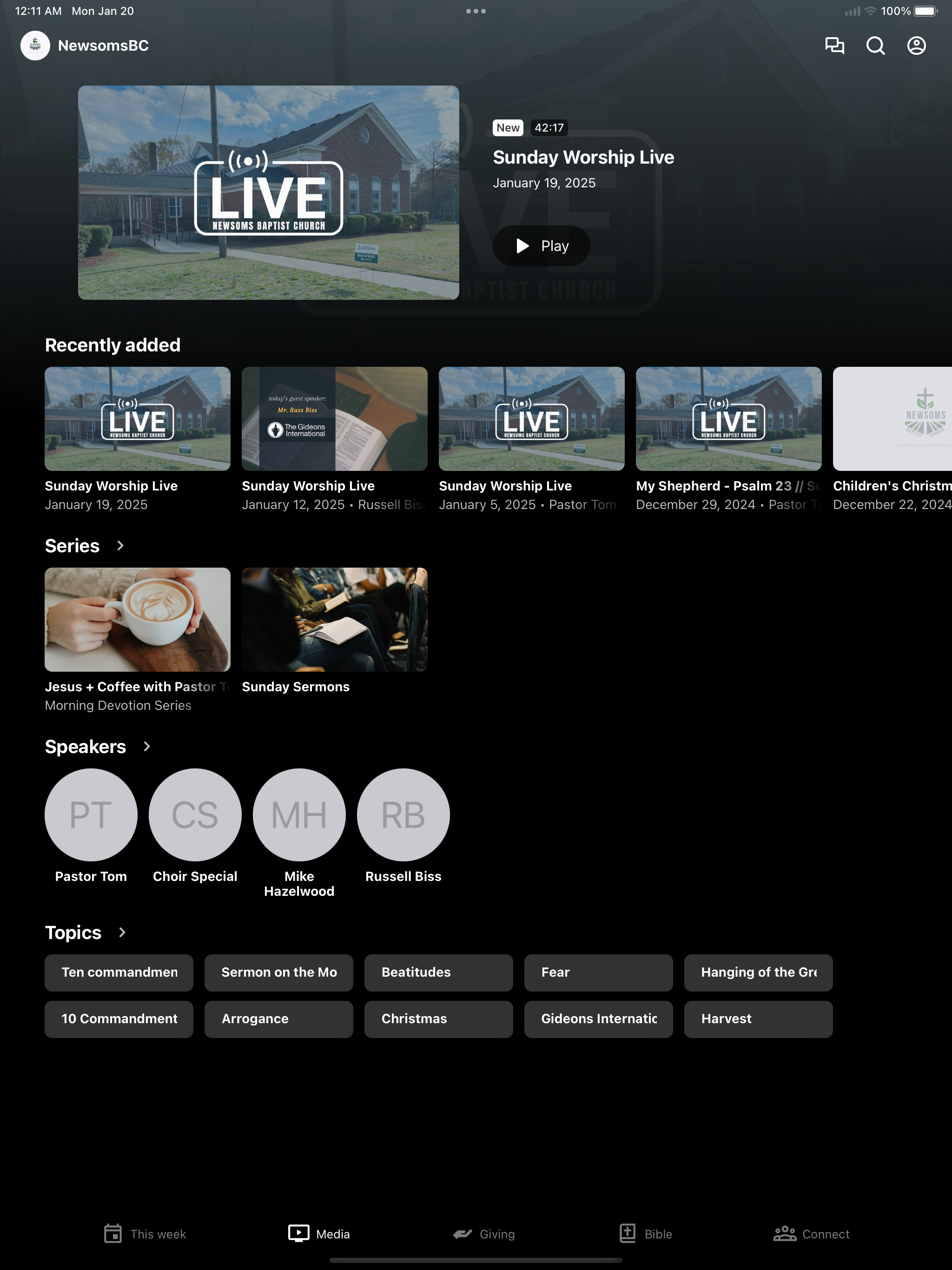 Newsoms Baptist Church screenshot 5