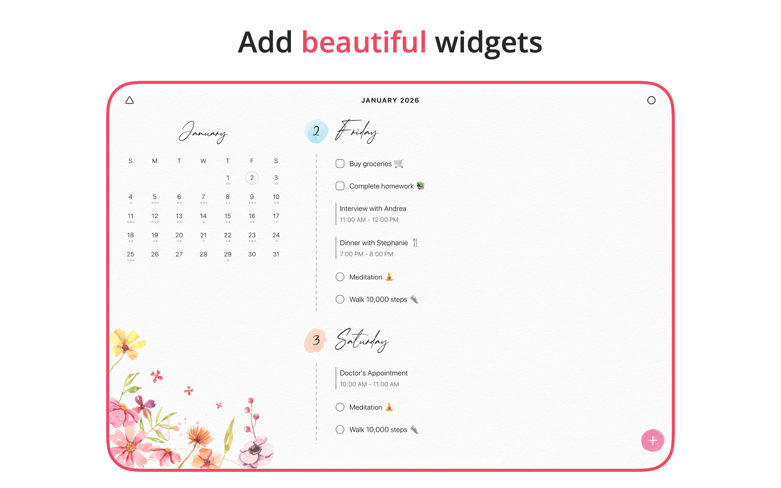 2026 Planner & Agenda - Floret screenshot 10
