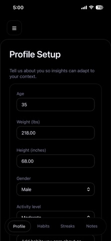 Streaks: Habit Tracking screenshot