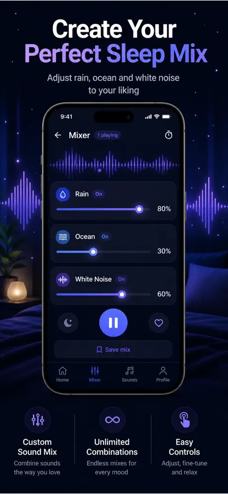 白噪音助眠：深度睡眠声音 应用截图