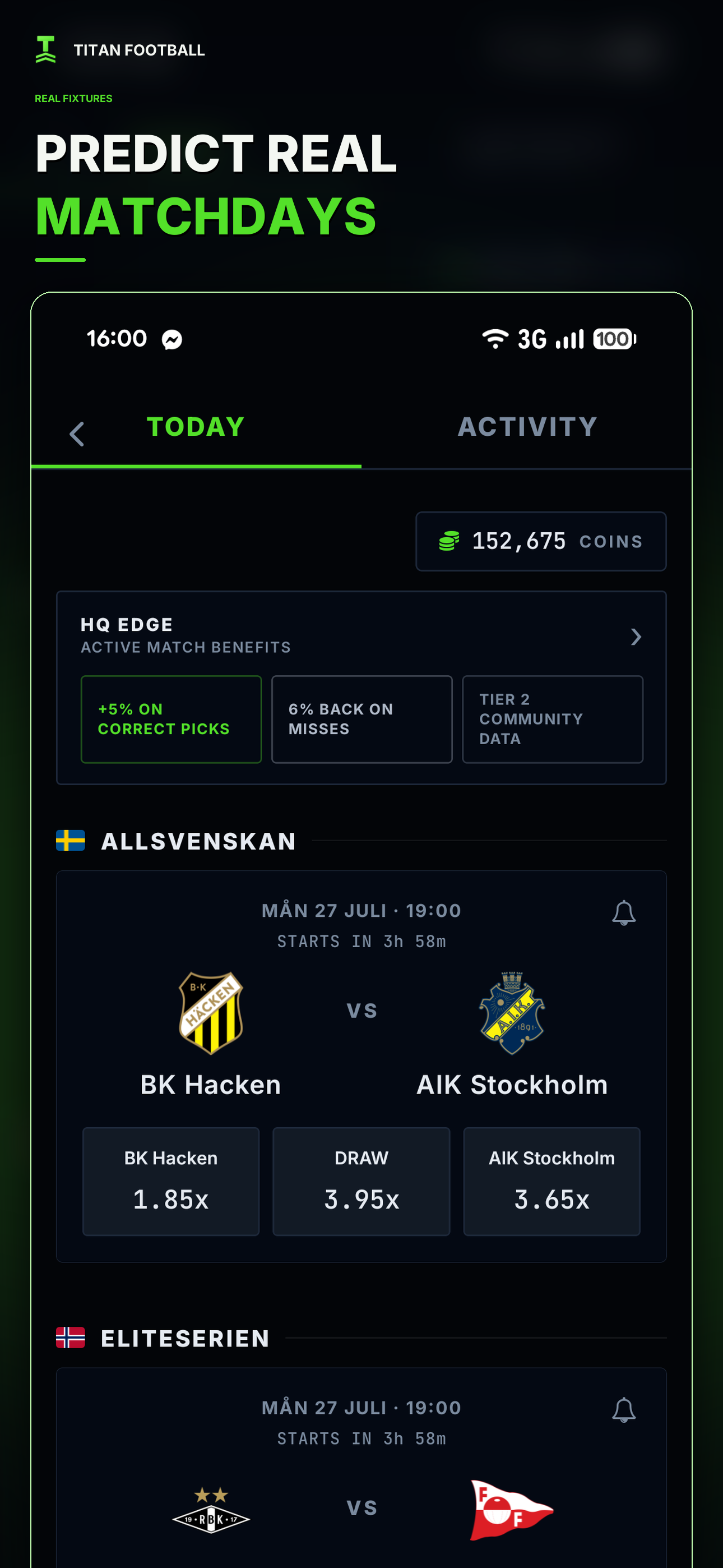 Titan Football Prediction Game screenshot 2