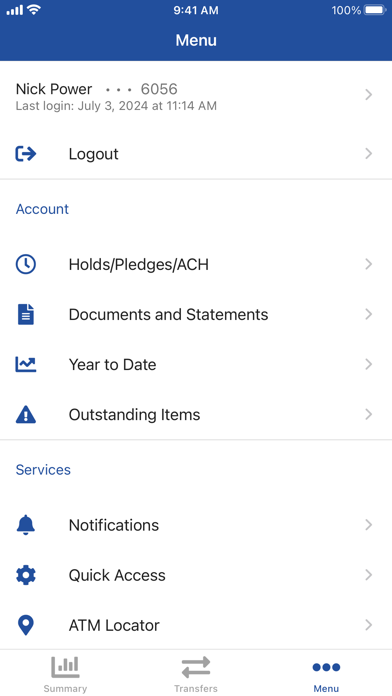 POLICE CREDIT UNION Screenshot