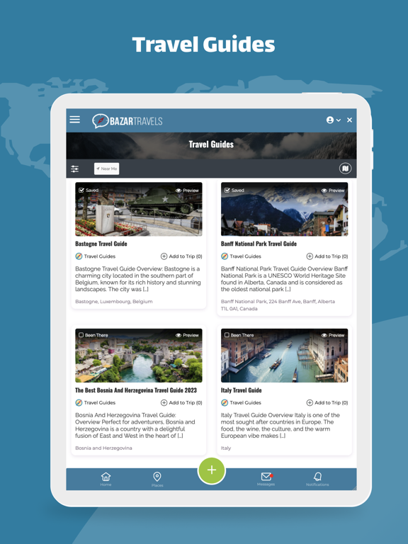 Bazar Travels iPad screenshot 5 - Travel app