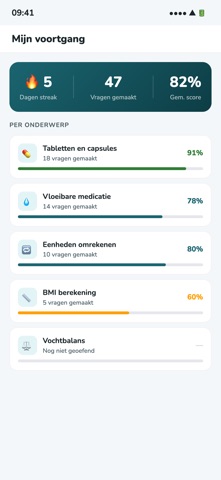 RekenZorg - Medisch Rekenen iPhone screenshot