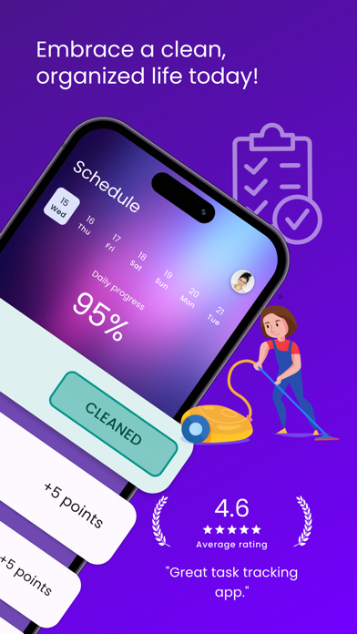 Housy: House Cleaning Schedule Screenshot