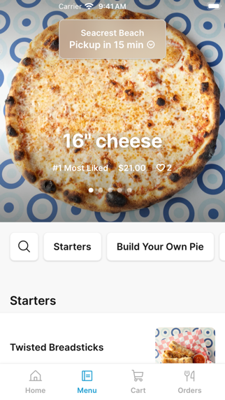 Pizza by the Sea iPhone screenshot 2 - Food & Drink app