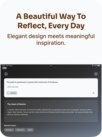 Aurora: Quotes & Affirmations iPad screenshot