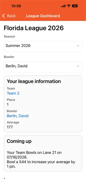League Secretary screenshot 2
