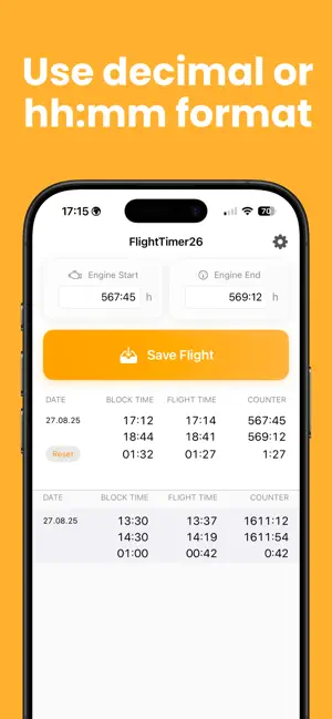 FlightTimer26 screenshot 2