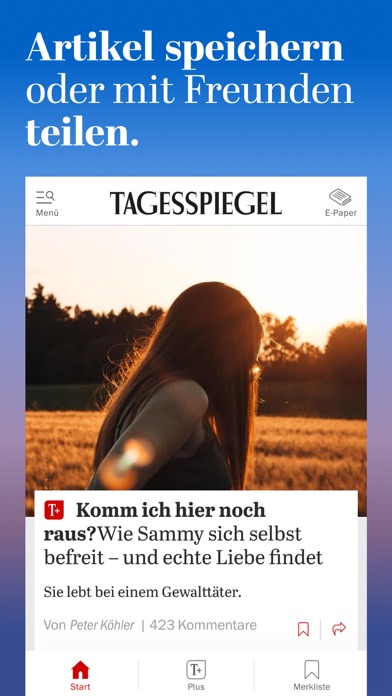 Tagesspiegel - Nachrichten Screenshot