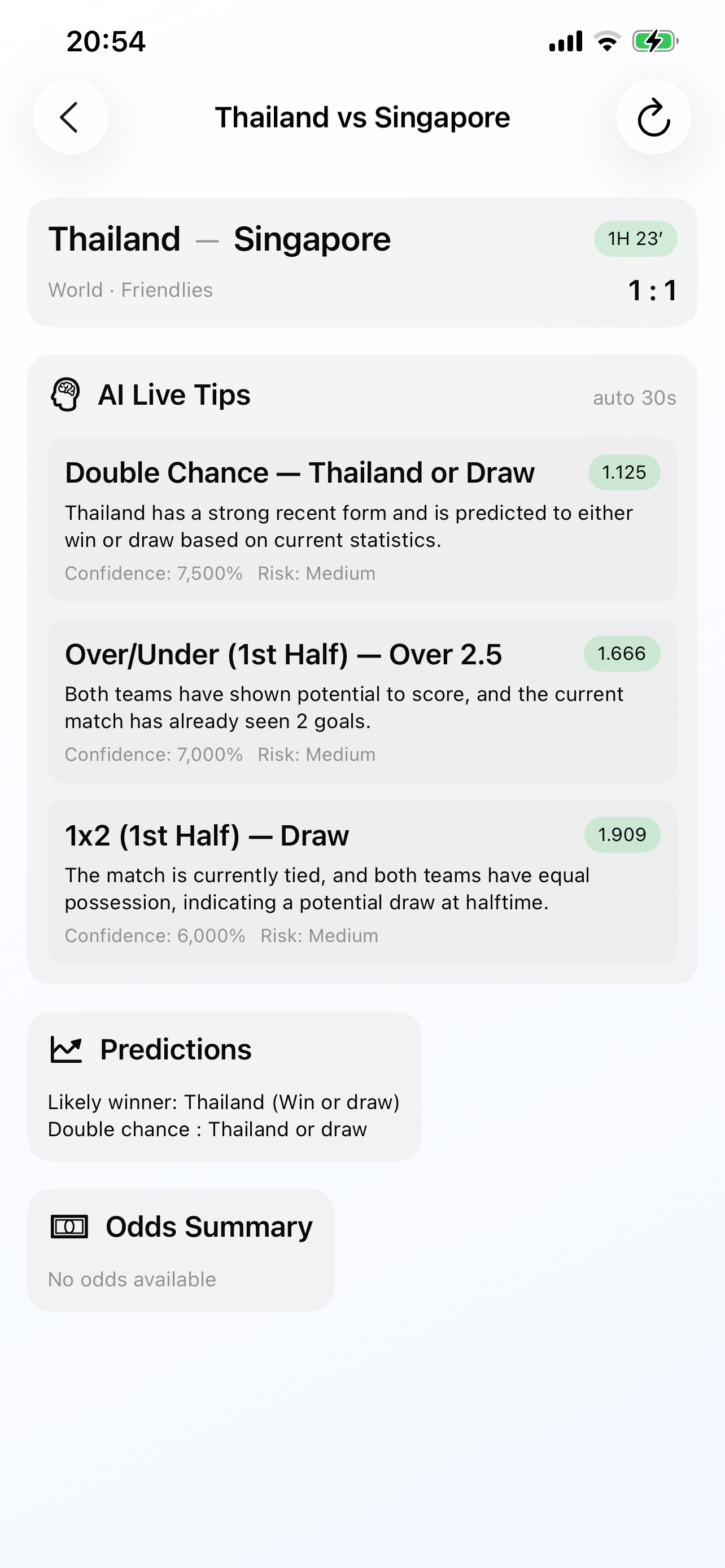 Live Football Bets AI Forecast screenshot 4
