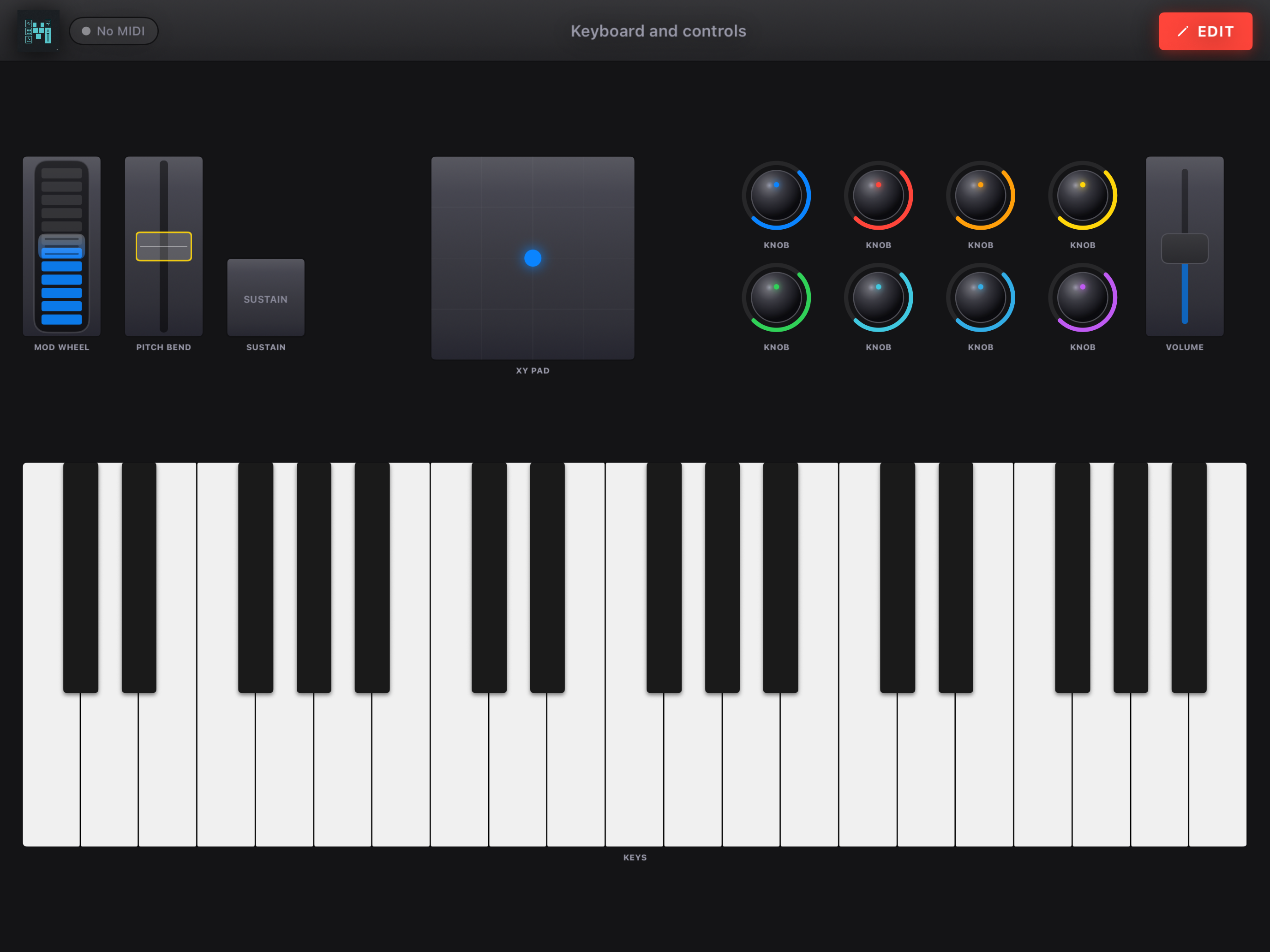 MIDI Layout screenshot 3