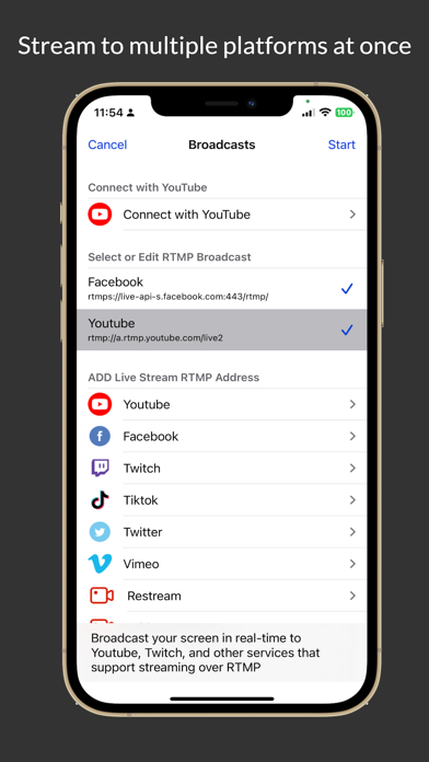 Go Live - Live Streaming App Screenshot