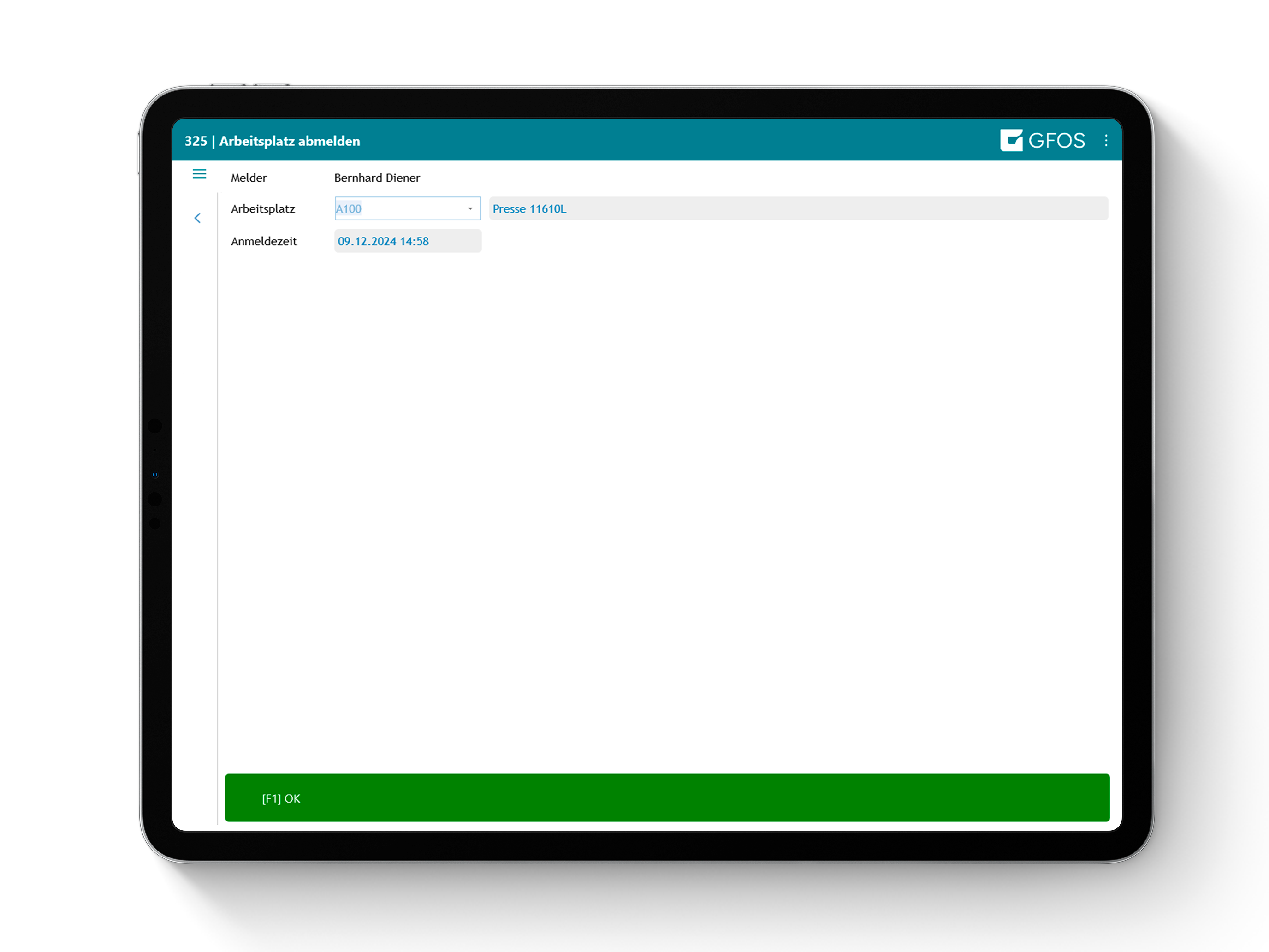 GFOS MES Terminal App screenshot 8