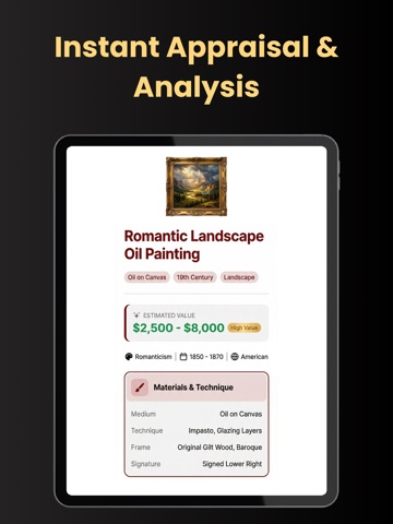 Art Appraisal: Scan & Value iPad screenshot