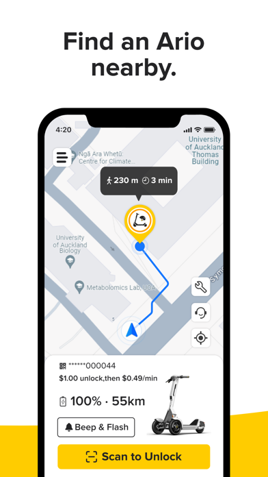 Ario | E-scooter Hire Screenshot