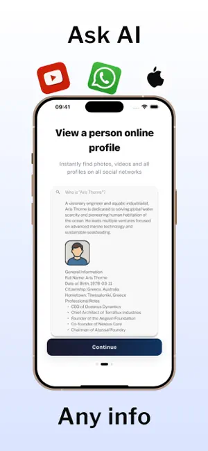 Deepsearch AI: People Finder iPhone screenshot 3