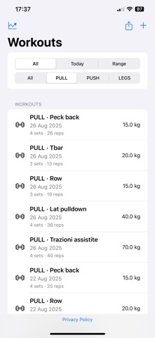 GymAPP screenshot