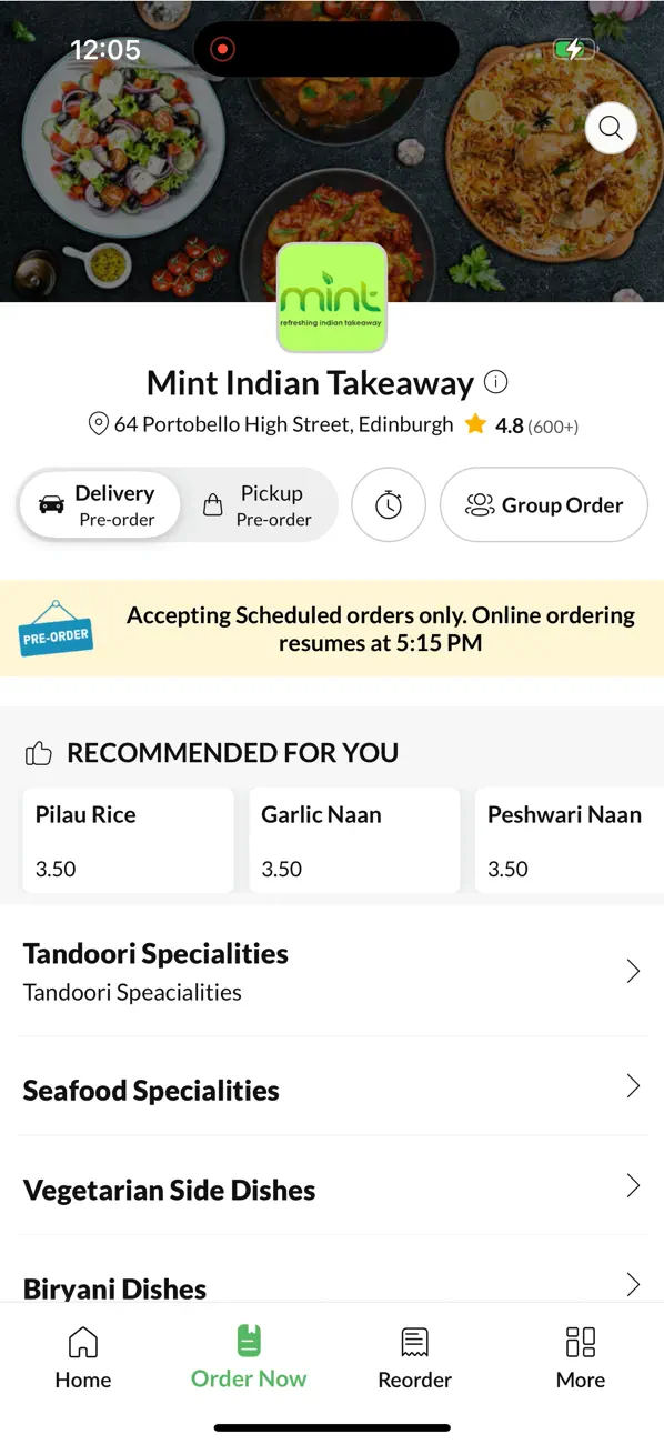 Screenshot #2 pour Mint Indian Takeaway.