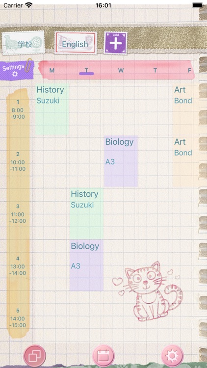 Timetable & Calendar