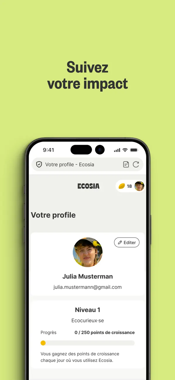 Screenshot #3 pour Ecosia : Navigateur Écologique