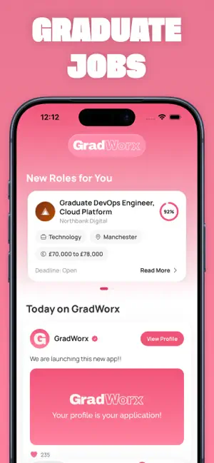 GradWorx: Graduate Jobs UK screenshot 1