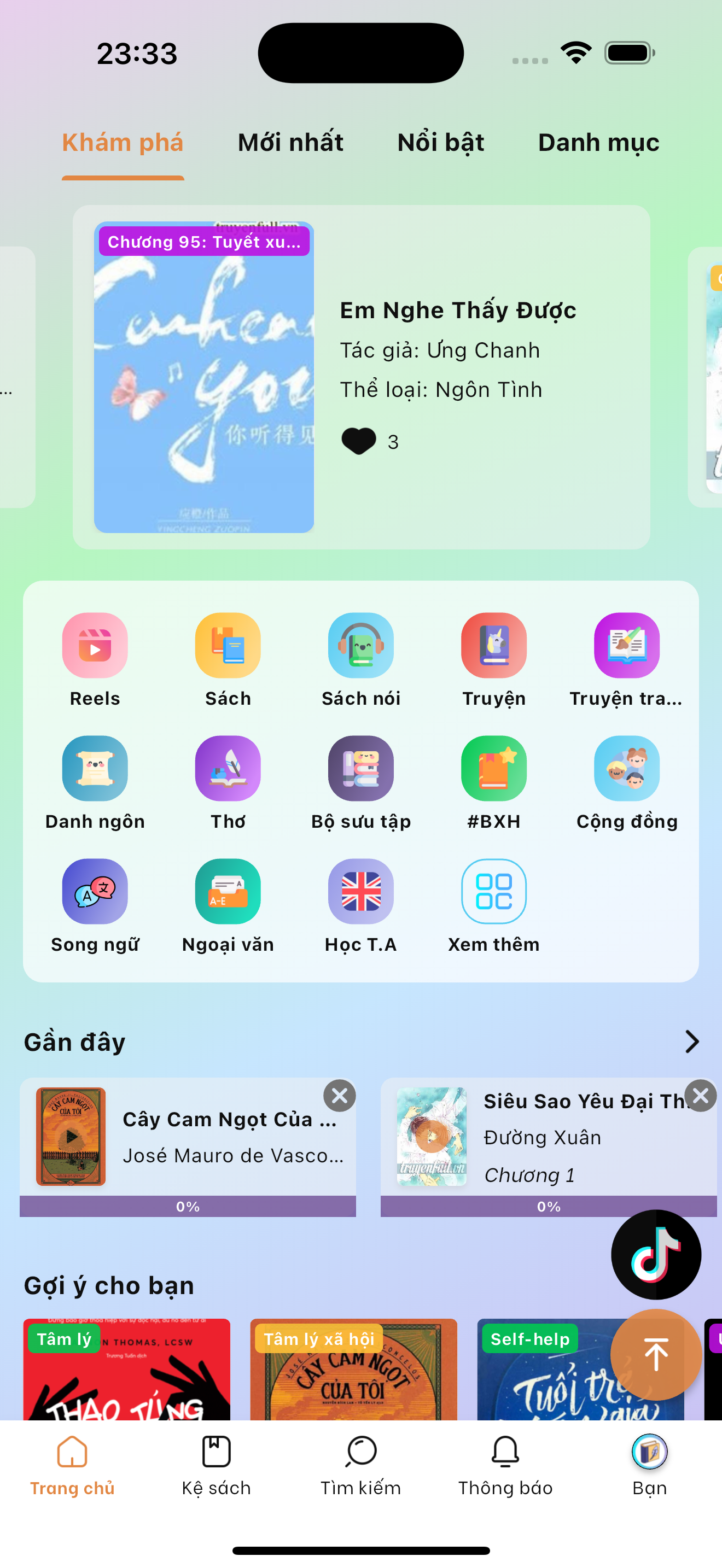 Tủ Sách Văn Học: Sách & Truyện
