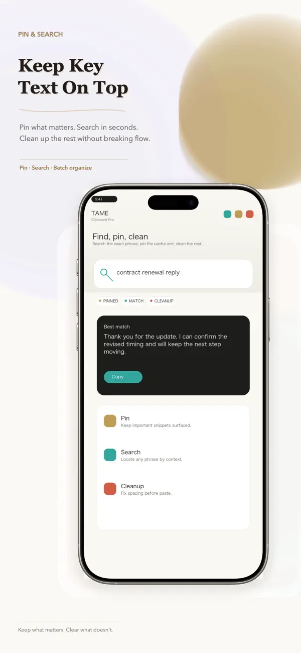 Screenshot #3 pour TAME Clipboard Pro