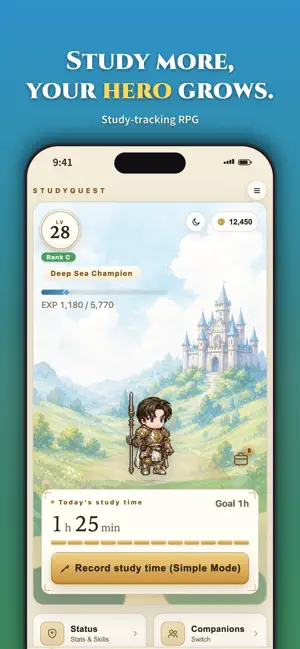 StudyQuest - Study RPG screenshot 1